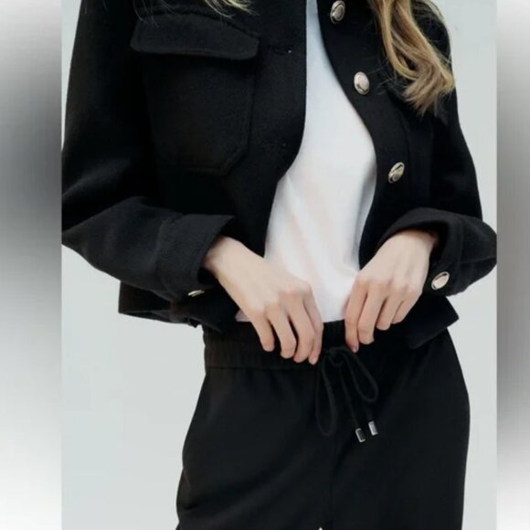 Zara Dressy Smart tailored Cuffed Jogger Trousers (NWT) - Picture 1 of 7